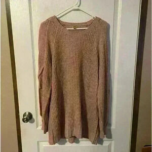 True Craft pink plus size sweater‎